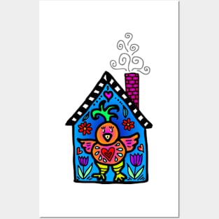 Little Bird House Posters and Art